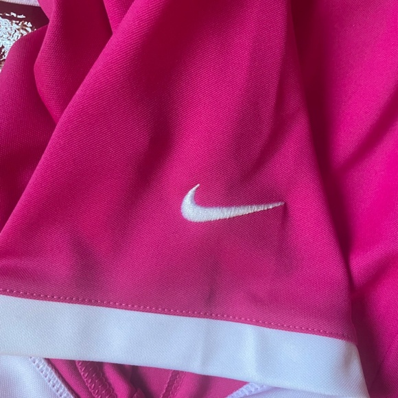 Nike Golf Dri-Fit Pink Button-up Polo Medium Short Sleeve - Picture 5 of 5